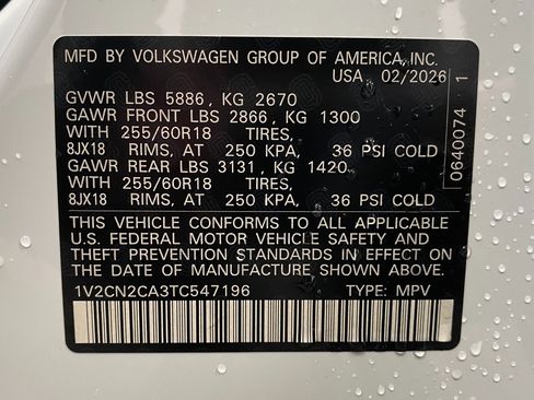 New 2026 Volkswagen Atlas Peak Edition AWD/4WD image 34