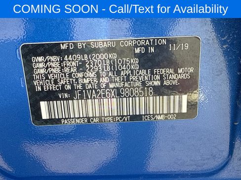 Used 2020 Subaru WRX STI AWD/4WD image 12