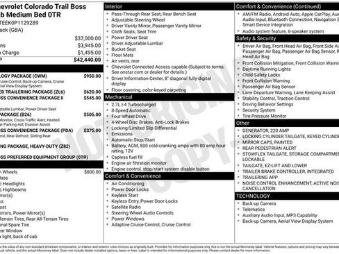 Used 2023 Chevrolet Colorado Trail Boss w/ Technology Package AWD/4WD image 5