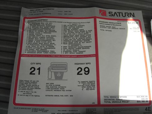 Used 2002 Saturn L-Series LW300 image 14