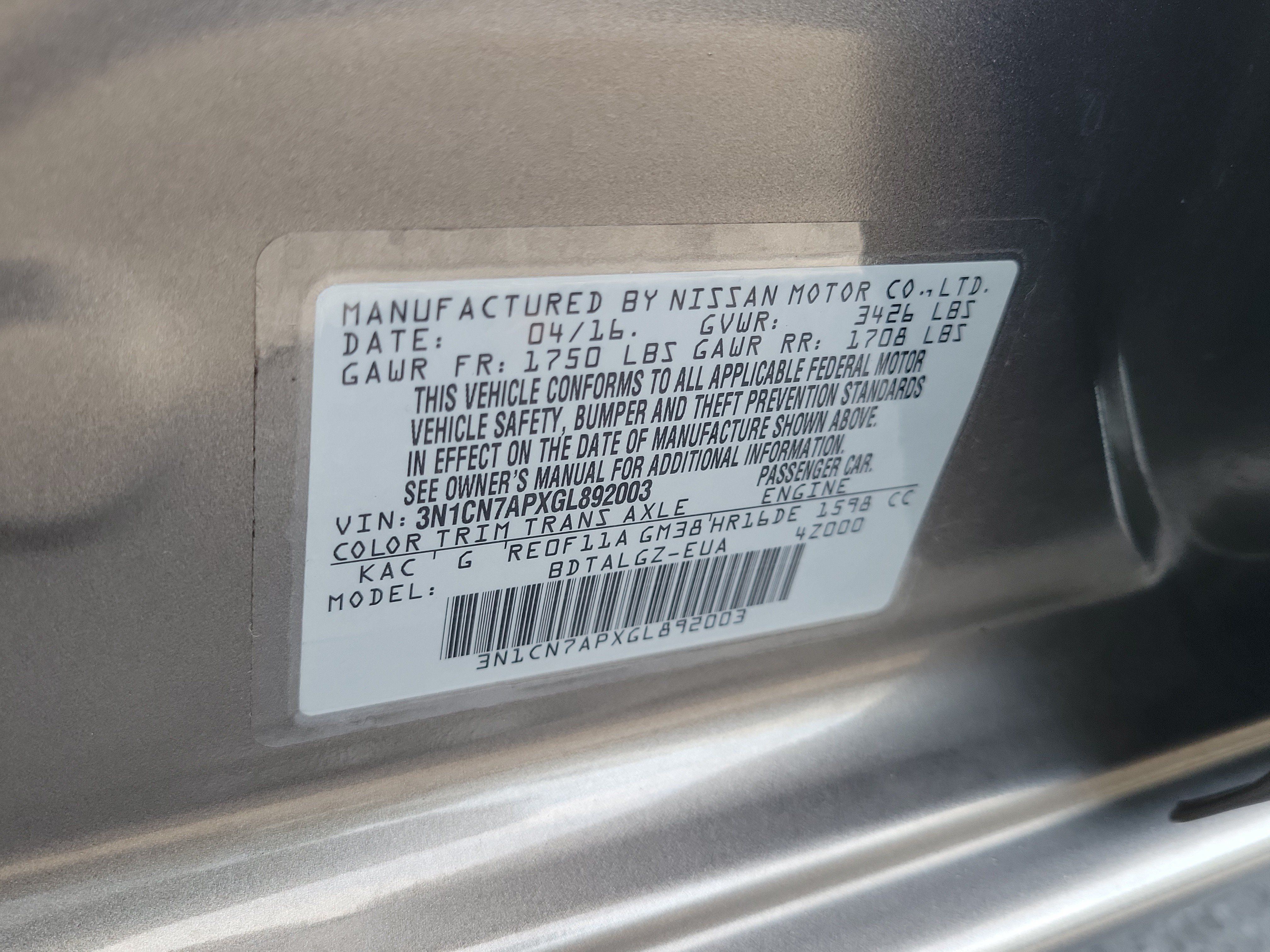 Used 2016 Nissan Versa FWD image 30