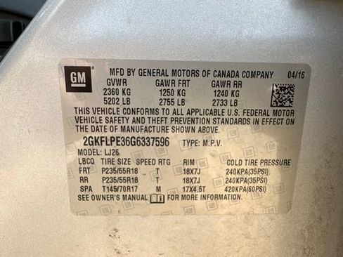 Used 2016 GMC Terrain SLT w/ Open Road Package FWD image 11
