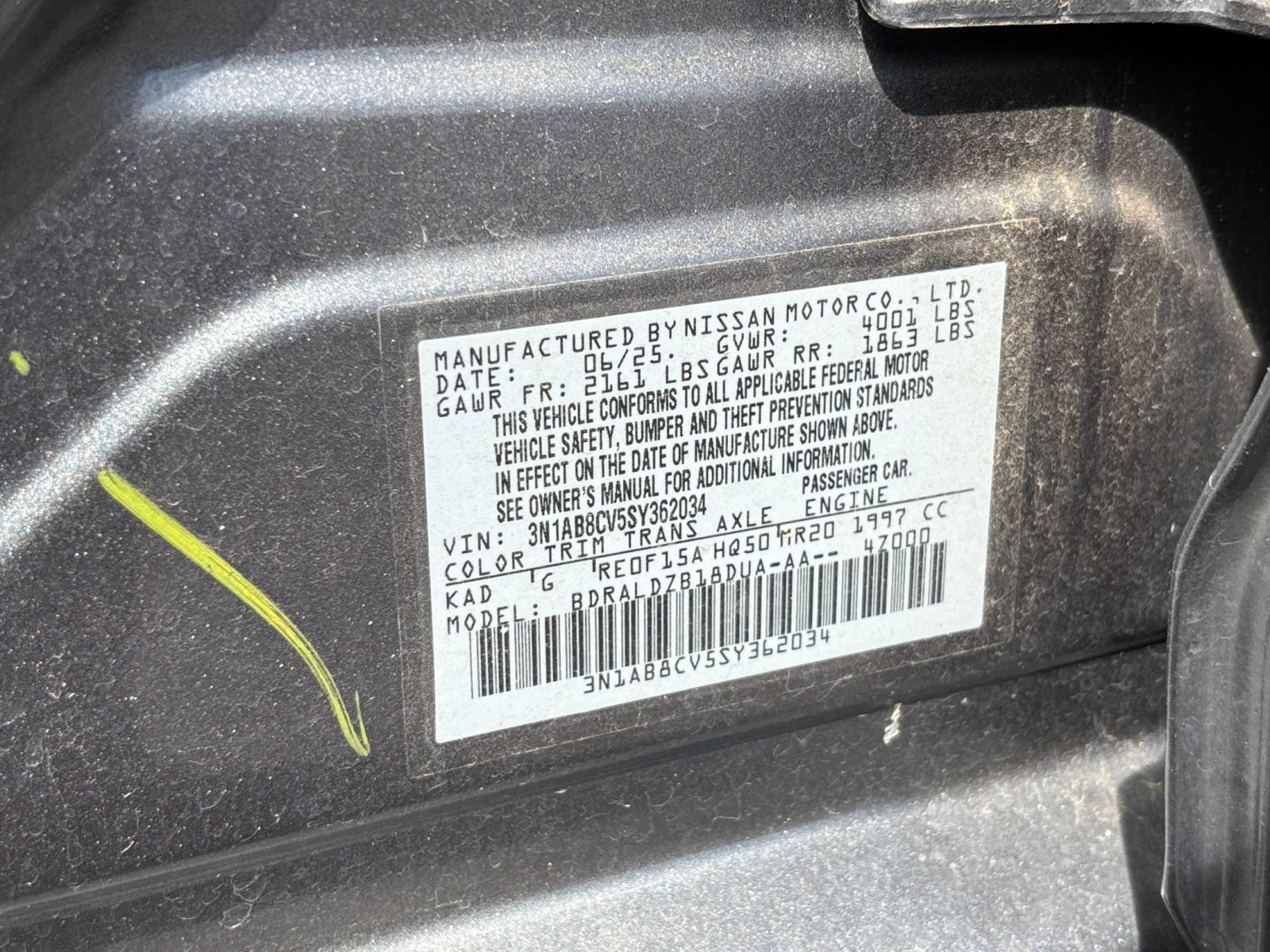Used 2025 Nissan Sentra SV FWD image 25
