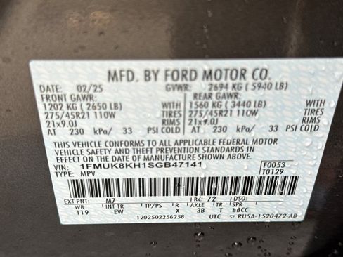 Used 2025 Ford Explorer ST-Line w/ Premium Package AWD/4WD image 59