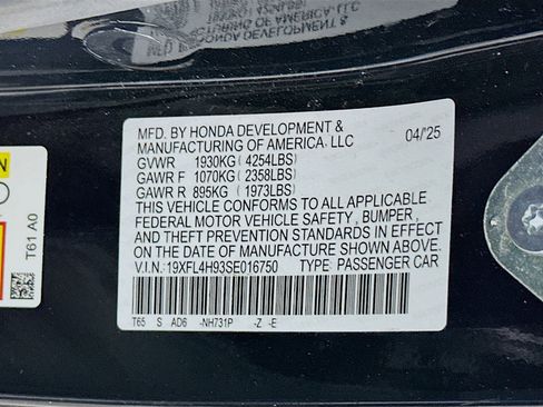 Used 2025 Honda Civic Sport Touring image 12