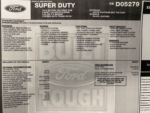 Used 2019 Ford F250 Lariat w/ Lariat Ultimate Package image 34