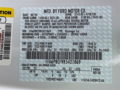 Used 2024 Ford Mustang GT Premium image 32