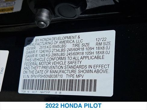 Certified 2022 Honda Pilot EX-L image 26