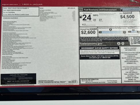 New 2026 Jaguar F-PACE R-Dynamic S image 30