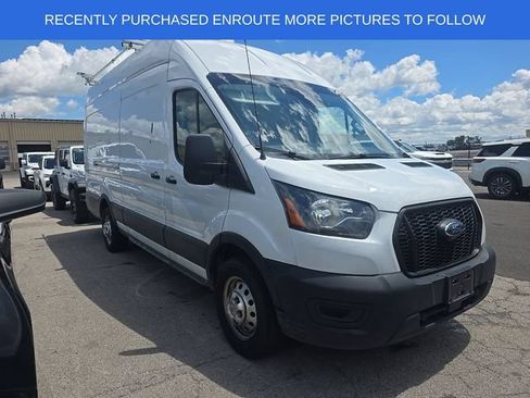Used 2023 Ford Transit 350 148 High Roof Extended w/ Fleet Safety Package RWD image 1