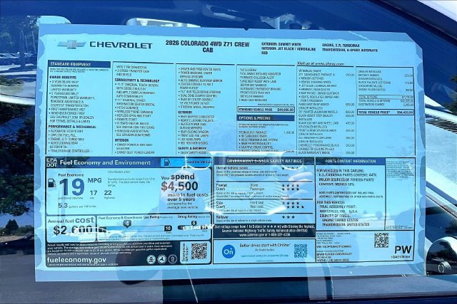 New 2026 Chevrolet Colorado Z71 w/ Technology Package AWD/4WD image 14