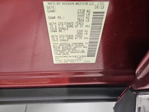 Used 2018 Nissan Murano Platinum FWD image 29