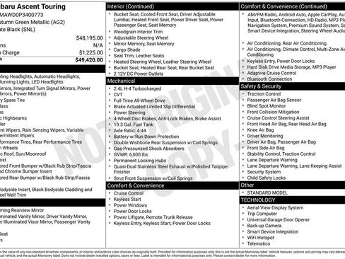 Used 2023 Subaru Ascent Touring image 31