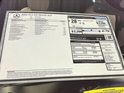 New 2026 Mercedes-Benz GLA 250 4MATIC image 18