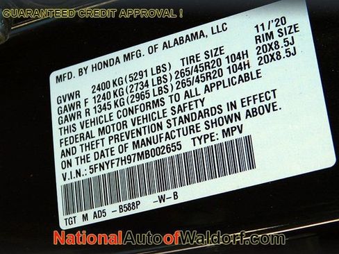 Used 2021 Honda Passport Touring image 32