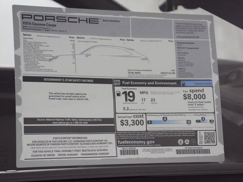 New 2026 Porsche Cayenne Coupe AWD/4WD image 25