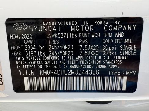 Used 2021 Hyundai Palisade SEL w/ Premium Package AWD/4WD image 32