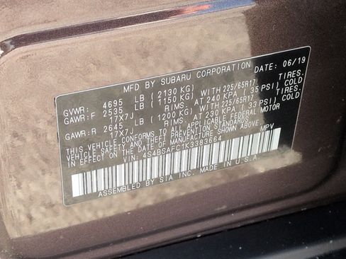 Used 2019 Subaru Outback 2.5i Premium image 36