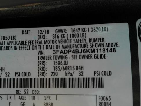 Used 2019 Ford Fiesta SE FWD image 44
