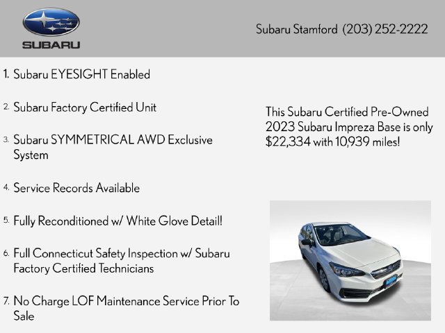 Used 2023 Subaru Impreza 2.0i AWD/4WD image 2