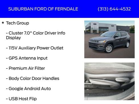 Used 2018 Jeep Compass Sport w/ Tech Group image 9