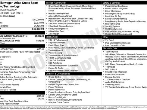Used 2024 Volkswagen Atlas Cross Sport SE w/ Panoramic Sunroof Package FWD image 5