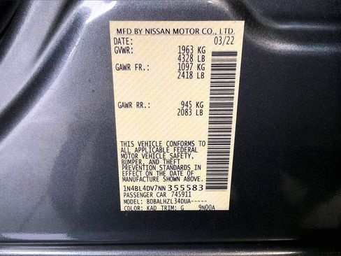 Certified 2022 Nissan Altima 2.5 SV image 32