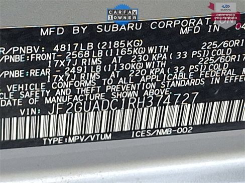 Certified 2024 Subaru Crosstrek 2.0i Premium image 30