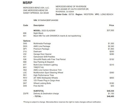 Certified 2023 Mercedes-Benz GLA 250 image 27
