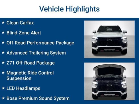 Used 2023 Chevrolet Tahoe Z71 w/ Z71 Off-Road Package AWD/4WD image 3