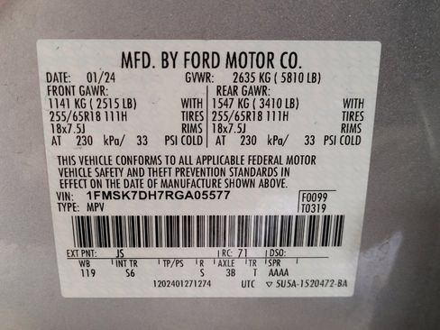 Used 2024 Ford Explorer XLT w/ Equipment Group 202A image 33