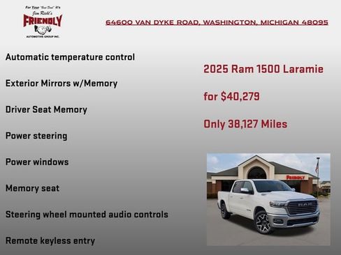Used 2025 RAM 1500 Laramie AWD/4WD image 15