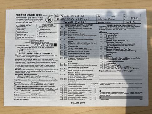 Used 2016 Chevrolet Equinox LT w/ Convenience Package image 2