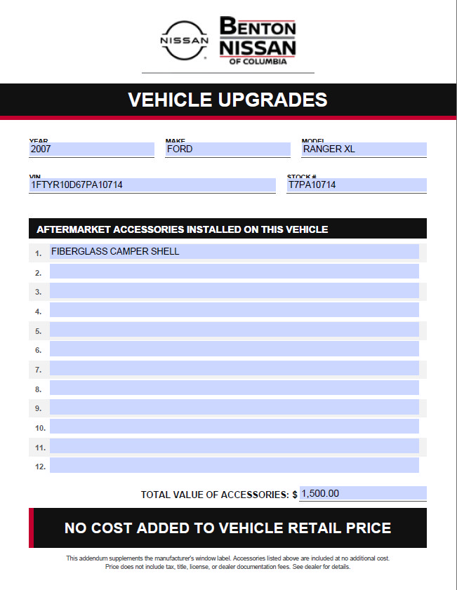 Used 2007 Ford Ranger XL RWD image 2