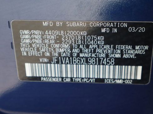 Used 2020 Subaru WRX Premium w/ Performance Package image 50