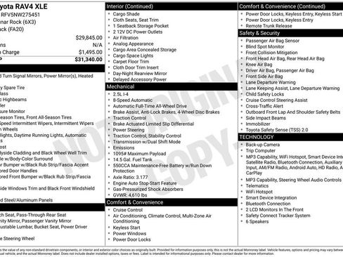 Used 2022 Toyota RAV4 XLE AWD/4WD image 34