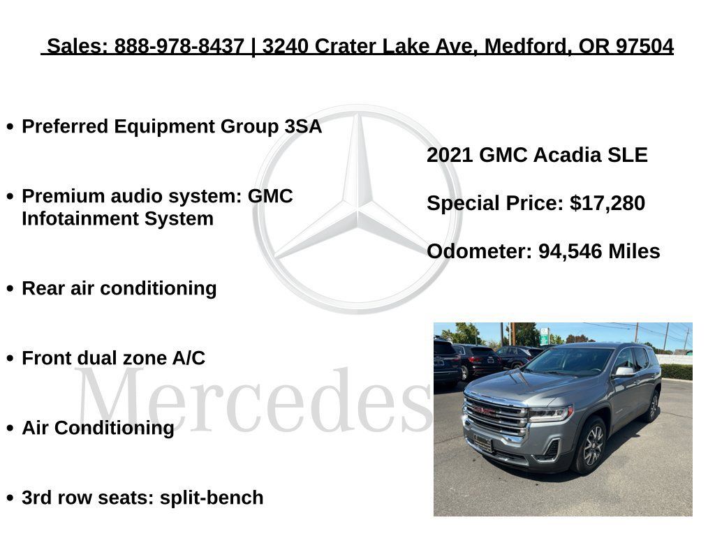 Used 2021 GMC Acadia SLE FWD image 6