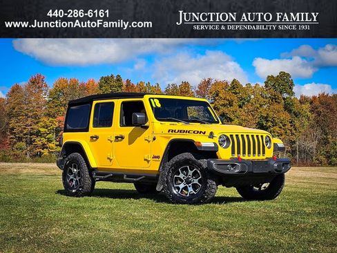 Used 2018 Jeep Wrangler Unlimited Rubicon w/ LED Lighting Group image 1