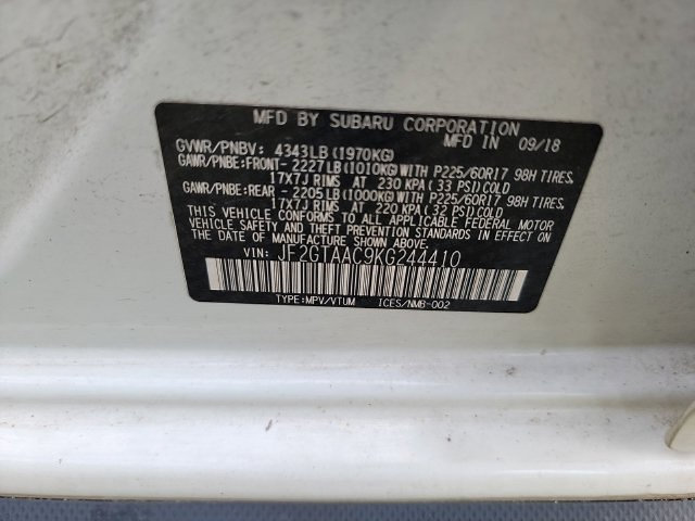 Used 2019 Subaru Crosstrek 2.0i AWD/4WD image 10