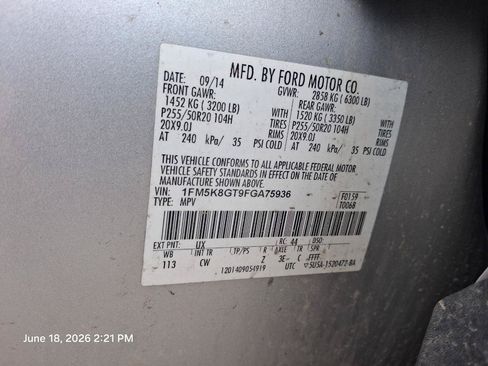 Used 2015 Ford Explorer Sport w/ Equipment Group 401A AWD/4WD image 9