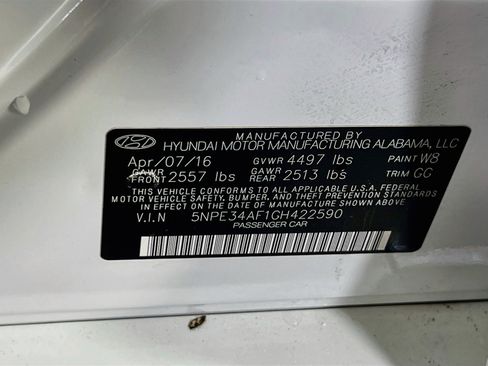 Used 2016 Hyundai Sonata Limited w/ Cargo Package FWD image 31