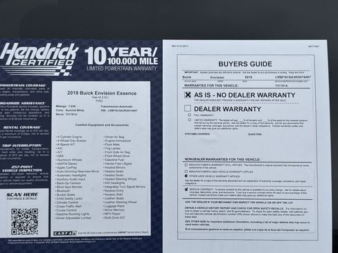 Used 2019 Buick Envision Essence image 38