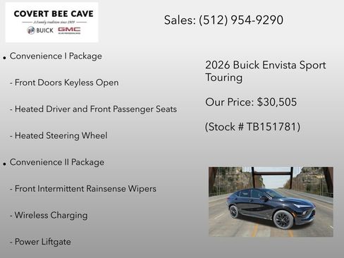 New 2026 Buick Envista Sport Touring w/ Convenience I Package FWD image 12