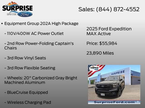Certified 2025 Ford Expedition Max Active AWD/4WD image 6