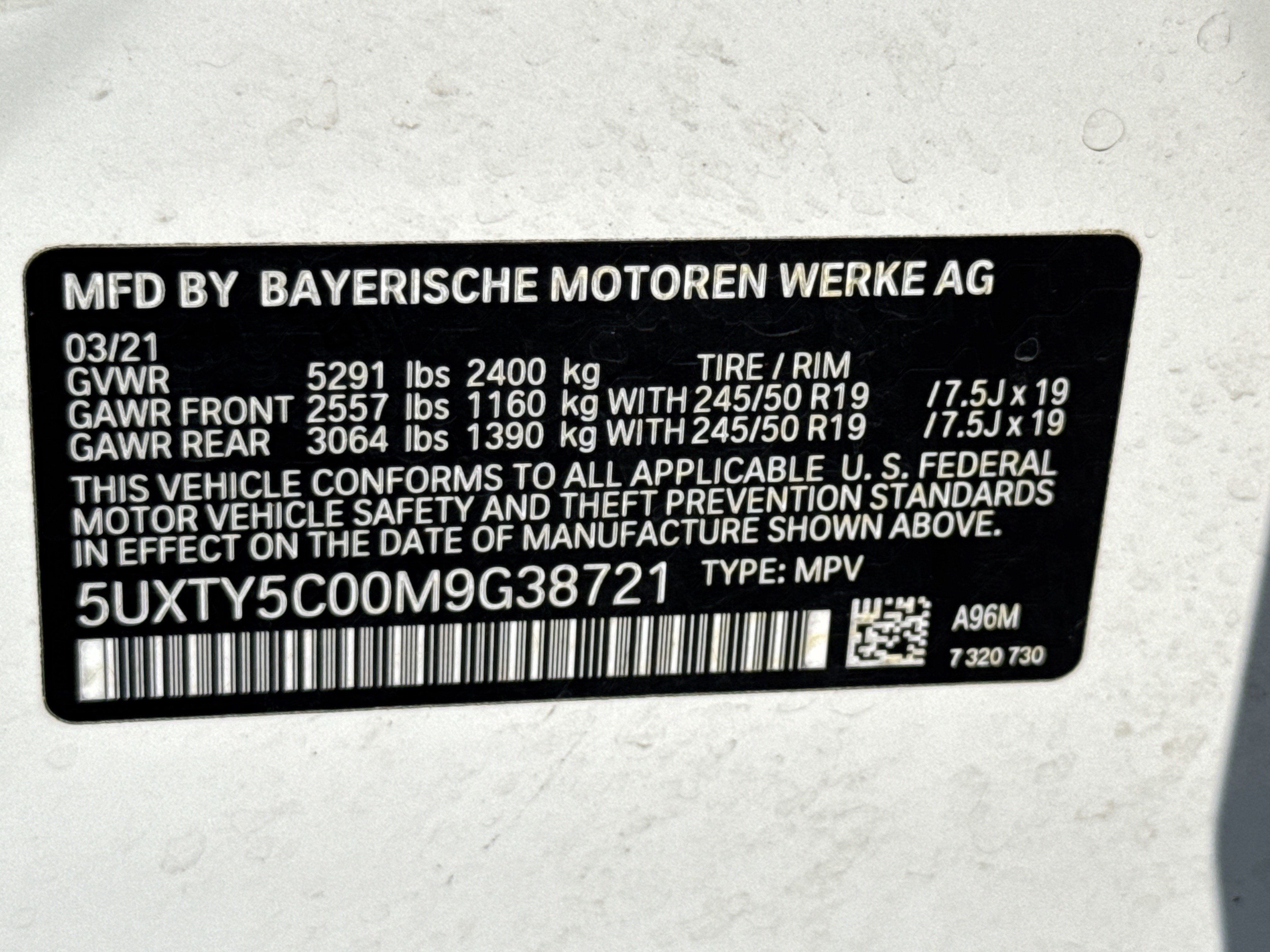 Used 2021 BMW X3 xDrive30i w/ Premium Package AWD/4WD image 34