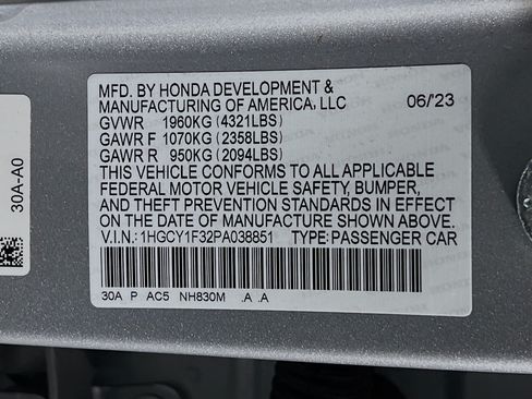 Used 2023 Honda Accord EX image 26