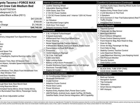 Certified 2026 Toyota Tacoma TRD Sport AWD/4WD image 27