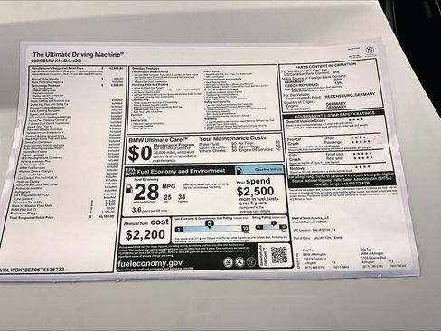 New 2026 BMW X1 xDrive28i w/ Technology Package AWD/4WD image 19