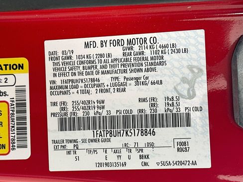 Used 2019 Ford Mustang Premium w/ Equipment Group 201A RWD image 31