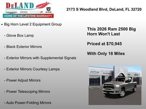 New 2026 RAM 2500 Big Horn image 18